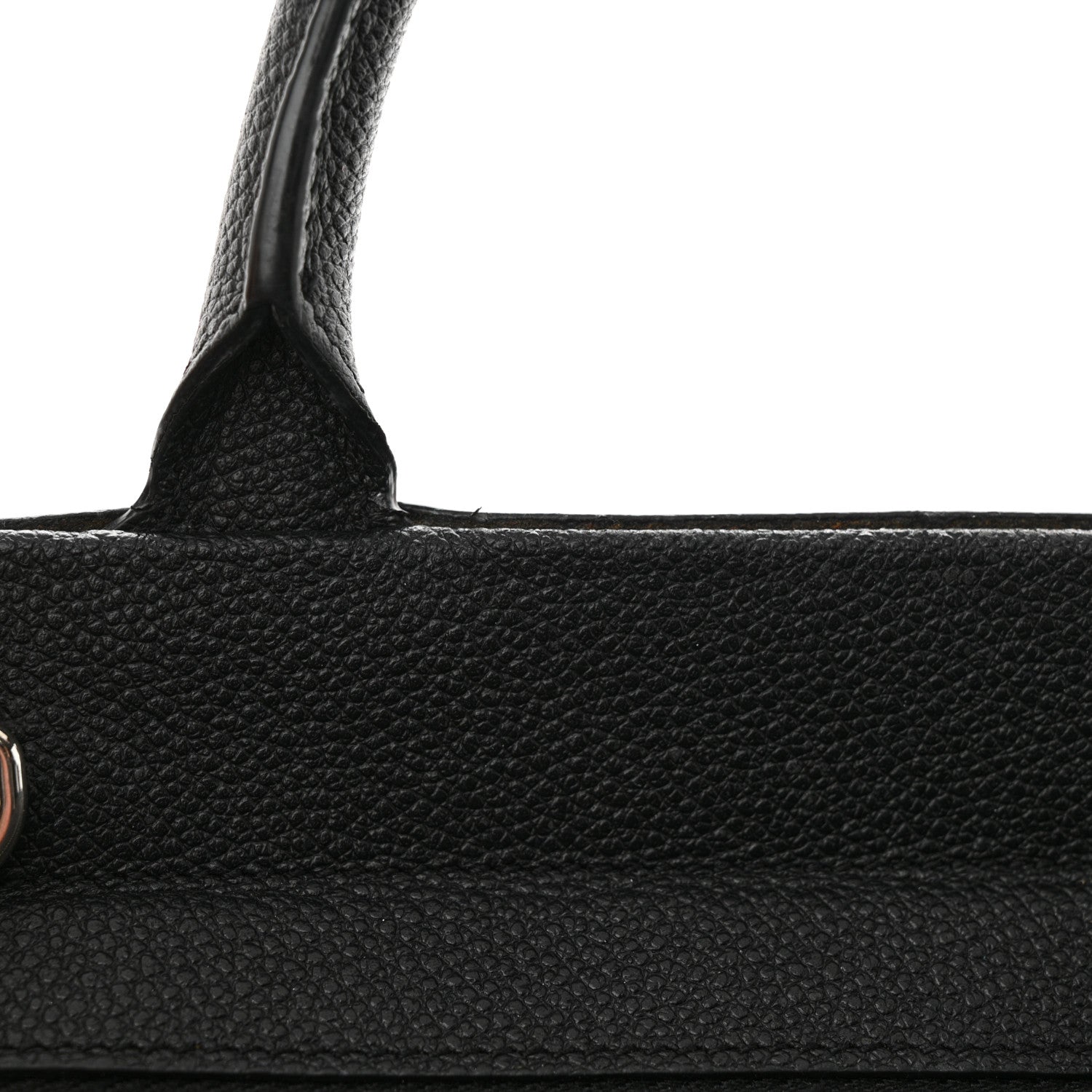 Saint Laurent Grained Calfskin Small Cabas Rive Gauche Black 16 of 22