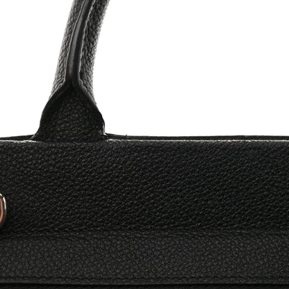 Saint Laurent Grained Calfskin Small Cabas Rive Gauche Black 16 of 22