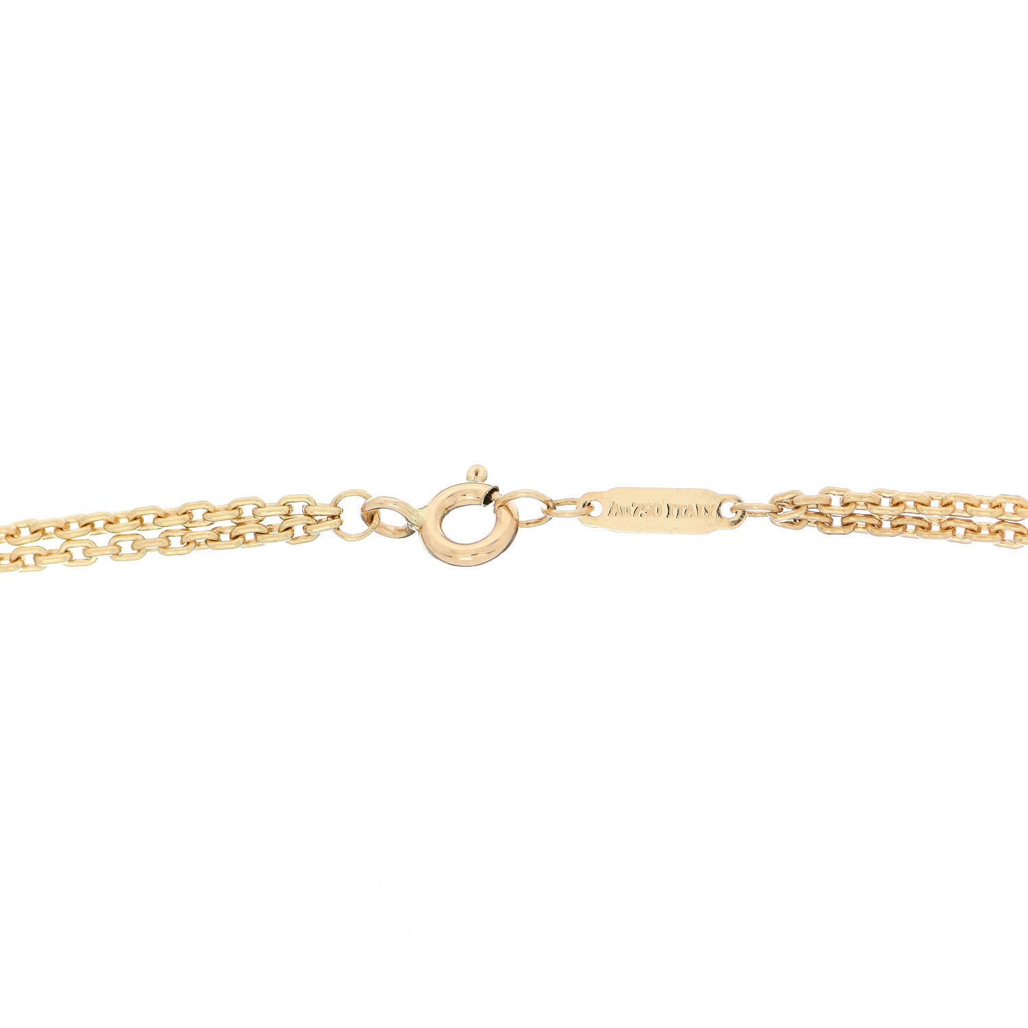 Tiffany 18K Yellow Gold HardWear Double Link Pendant Necklace 4 of 5