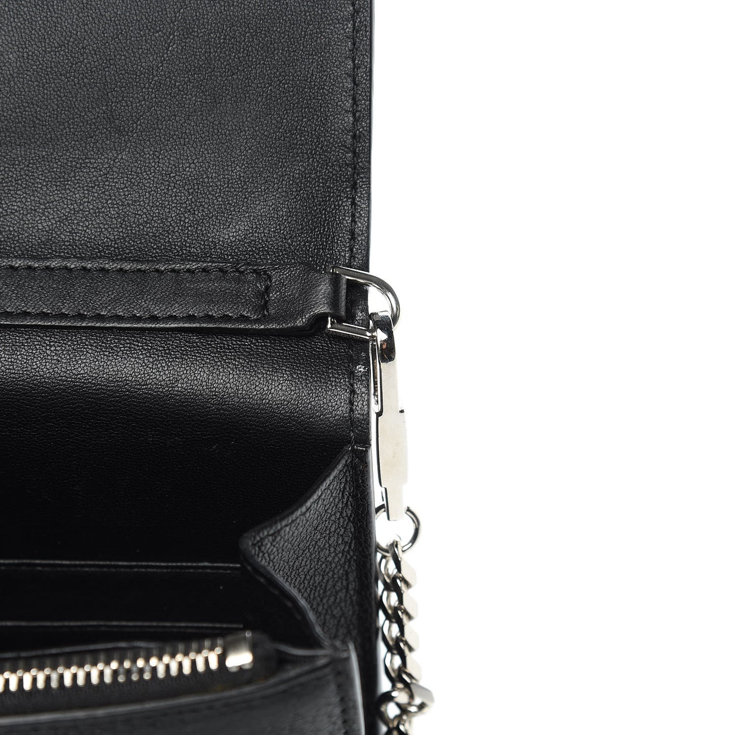 Sugar Goatskin Pandora Chain Wallet Black