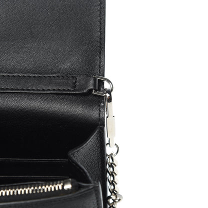 Givenchy Sugar Goatskin Pandora Chain Wallet Black 14 of 14