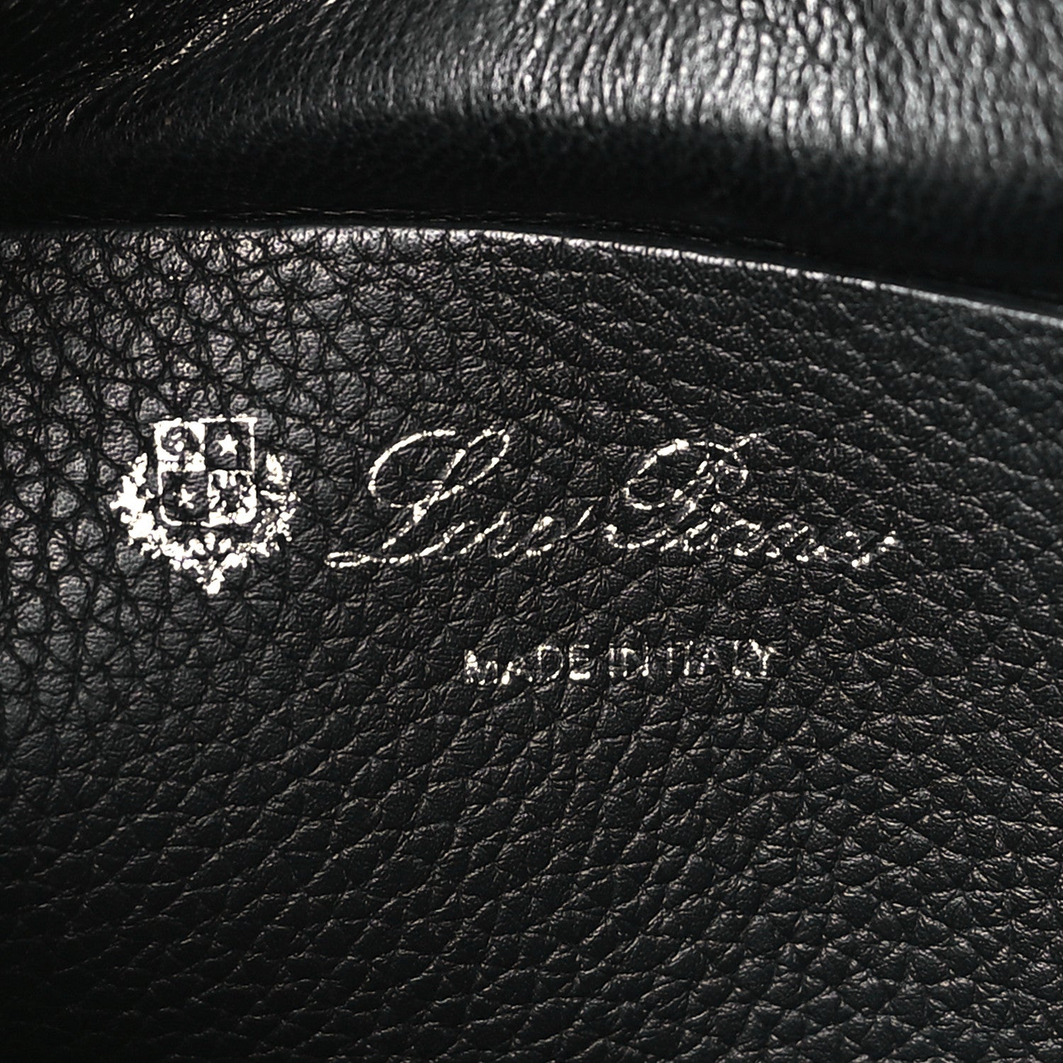 Loro Piana Grained Calfskin Fleur Crossbody Black 5 of 9