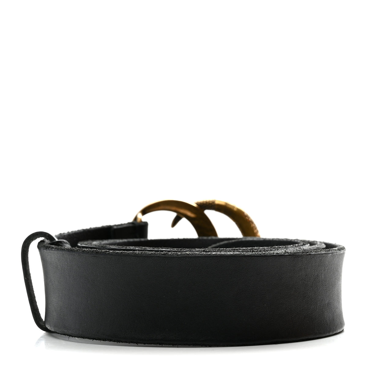 Gucci Faded Calfskin Snake Double G 40mm Belt 90 36 Black 2 of 5