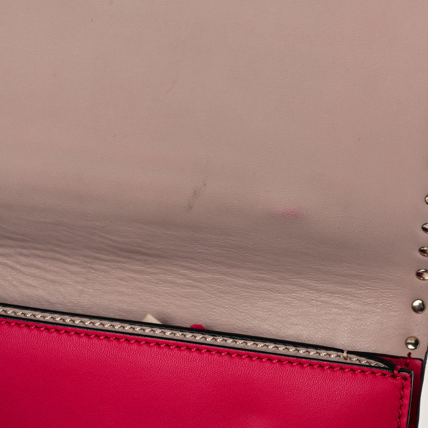Valentino Garavani Nappa Rockstud Wristlet Clutch Cyclamin 13 of 13