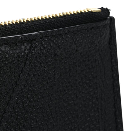 Louis Vuitton Empreinte Monogram Zipped Romy Card Holder Black 7 of 9
