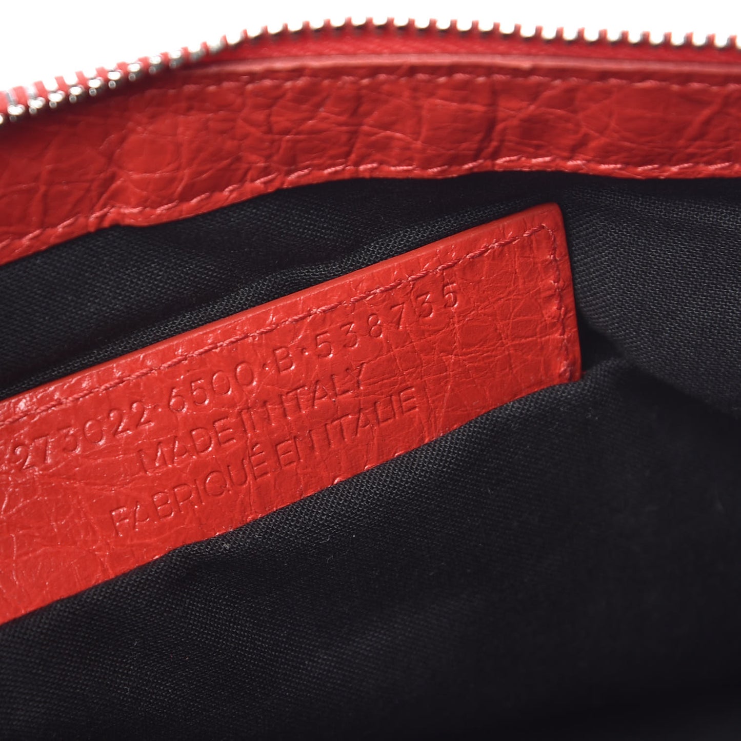 Agneau Arena Classic Hardware Medium Clip Rouge Tango