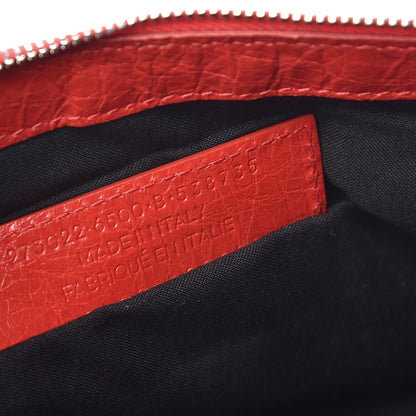Balenciaga Agneau Arena Classic Hardware Medium Clip Rouge Tango 7 of 9