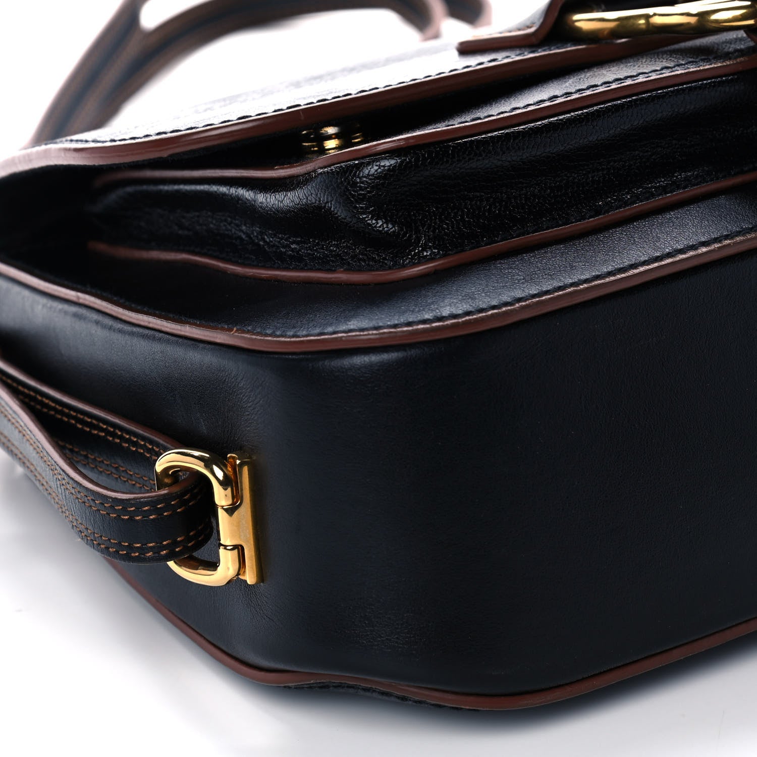 Miu Miu Goatskin Madras Lux Dahlia Black 10 of 12