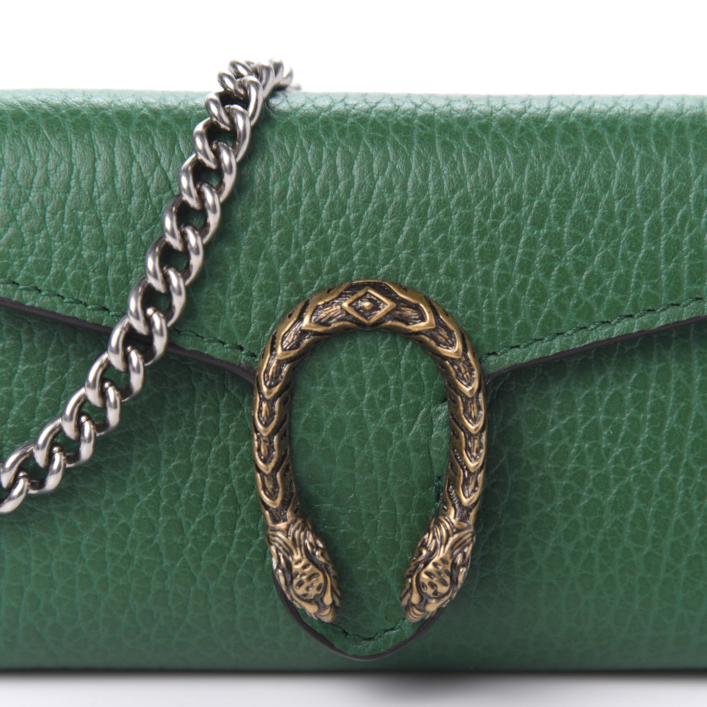 Calfskin Dionysus Coin Purse Emerald