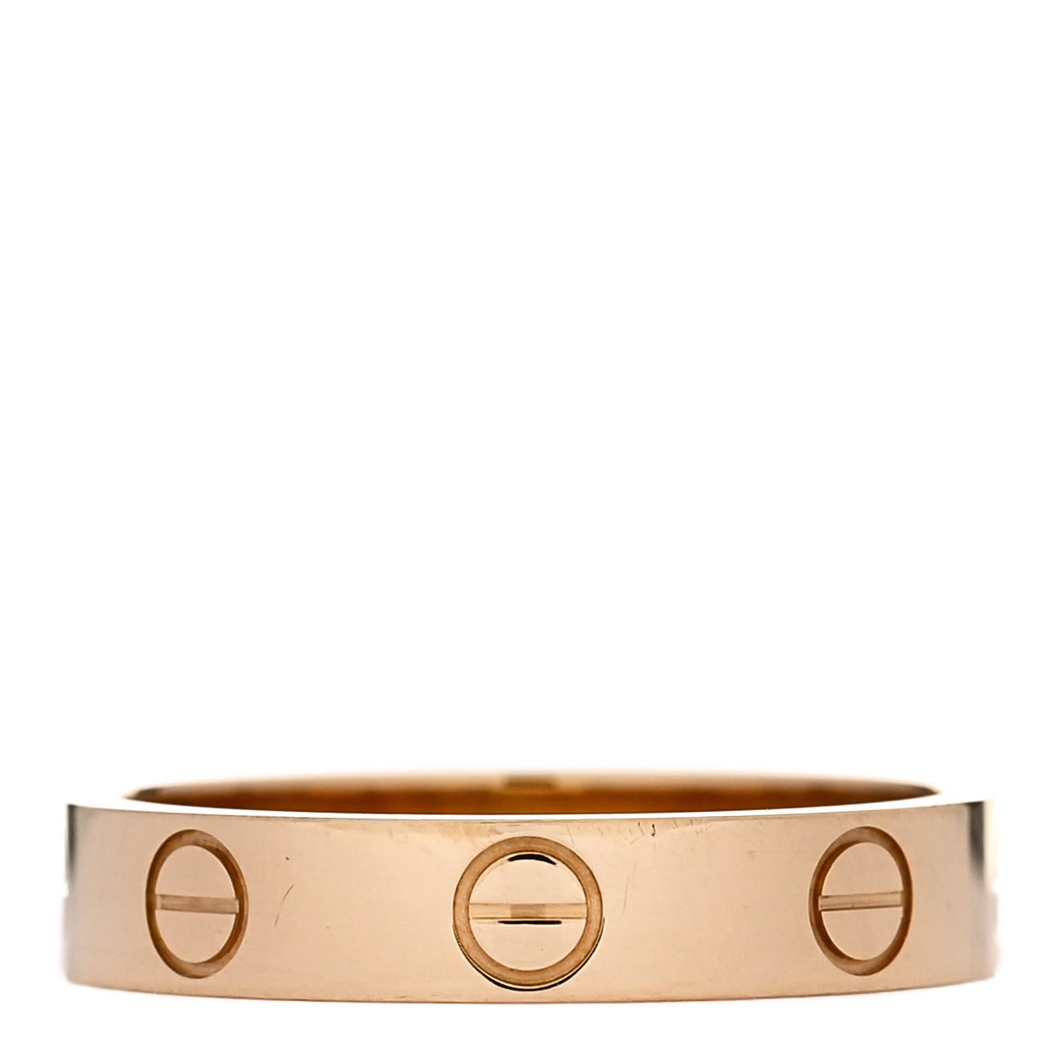 Cartier 18K Yellow Gold 3.5mm LOVE Wedding Band Ring 51 5.75 3 of 5