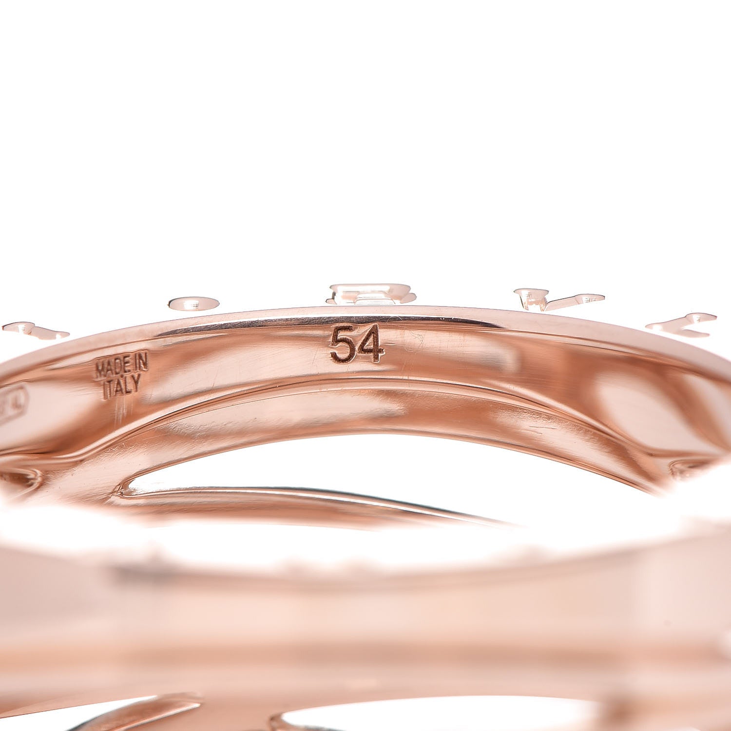 Bulgari 18K Rose Gold B.Zero1 Legend Four-Band Ring 54 6.75 6 of 8