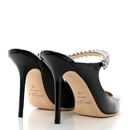 Jimmy Choo Patent Crystal Bing 100 Pumps 39 Black 4 of 9