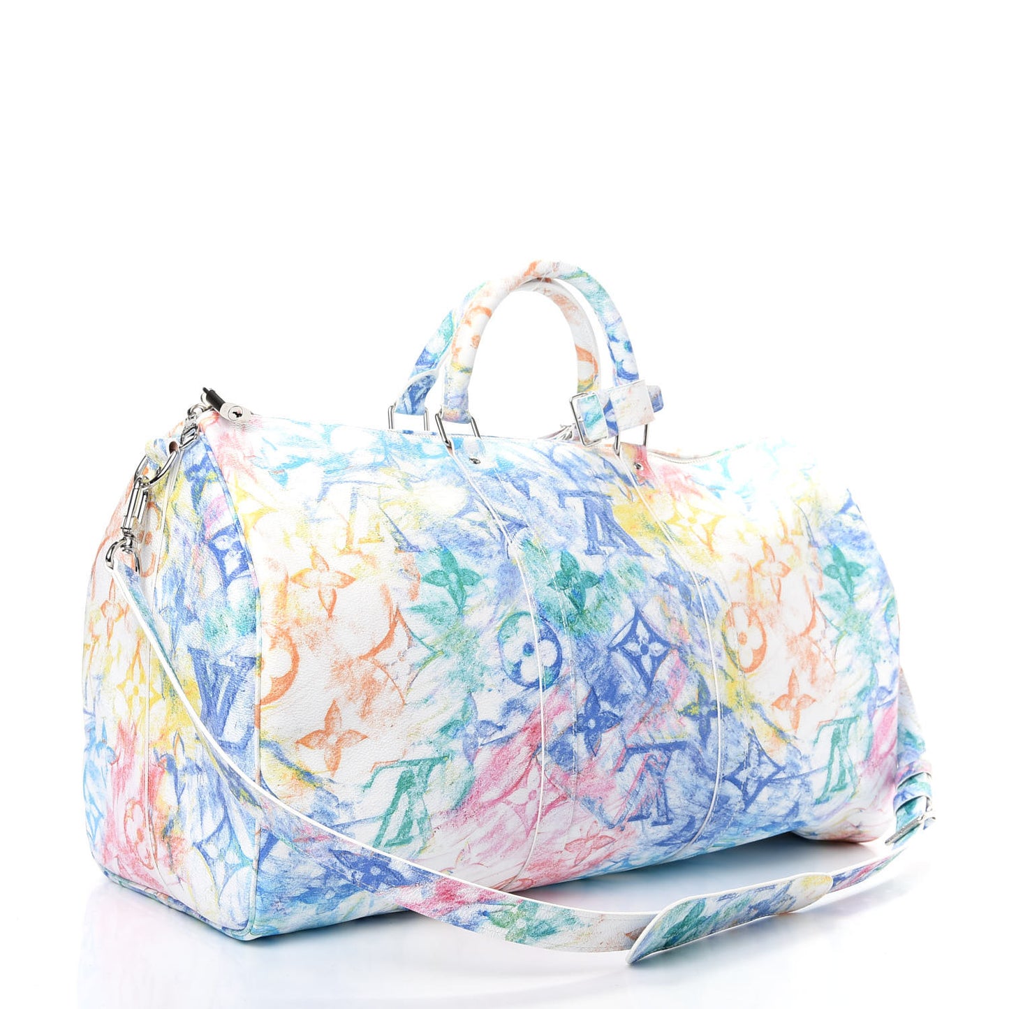 Monogram Pastel Colors Keepall Bandouliere 50 Multicolor