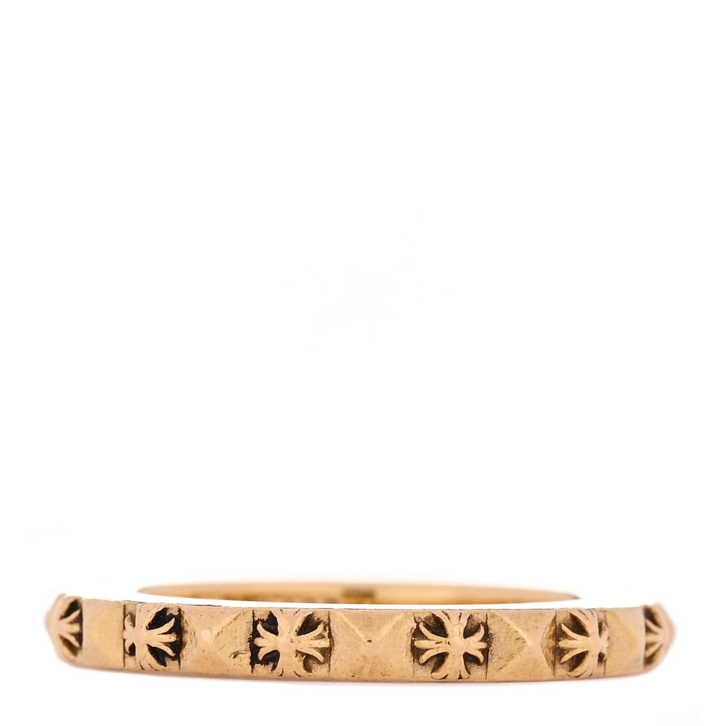 22K Yellow Gold Punk Band Ring 53 6.5