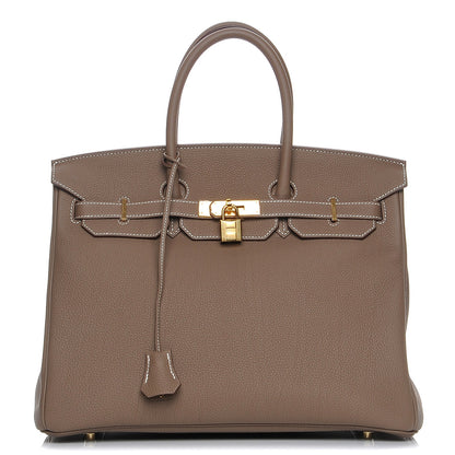 Hermes Togo Birkin 35 Etoupe 1 of 26