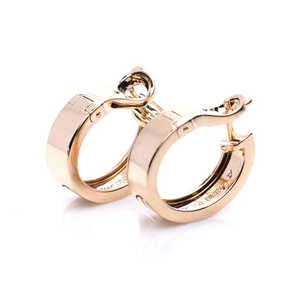 Cartier 18K Yellow Gold 5.5mm LOVE French Clip Hoop Earrings 6 of 6