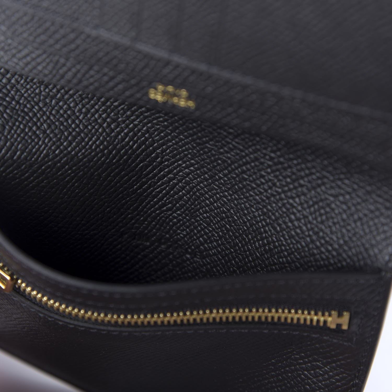 Hermes Epsom Bearn Compact Wallet Black 10 of 11