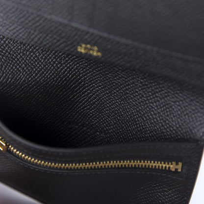 Hermes Epsom Bearn Compact Wallet Black 10 of 11