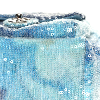 Chanel Sequin Tri-color Waterfall Backpack Light Blue 9 of 11