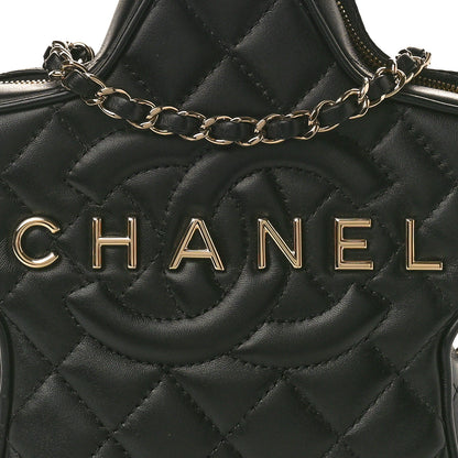 Chanel Lambskin Quilted Walk of Fame Star Bag Black 8 of 11
