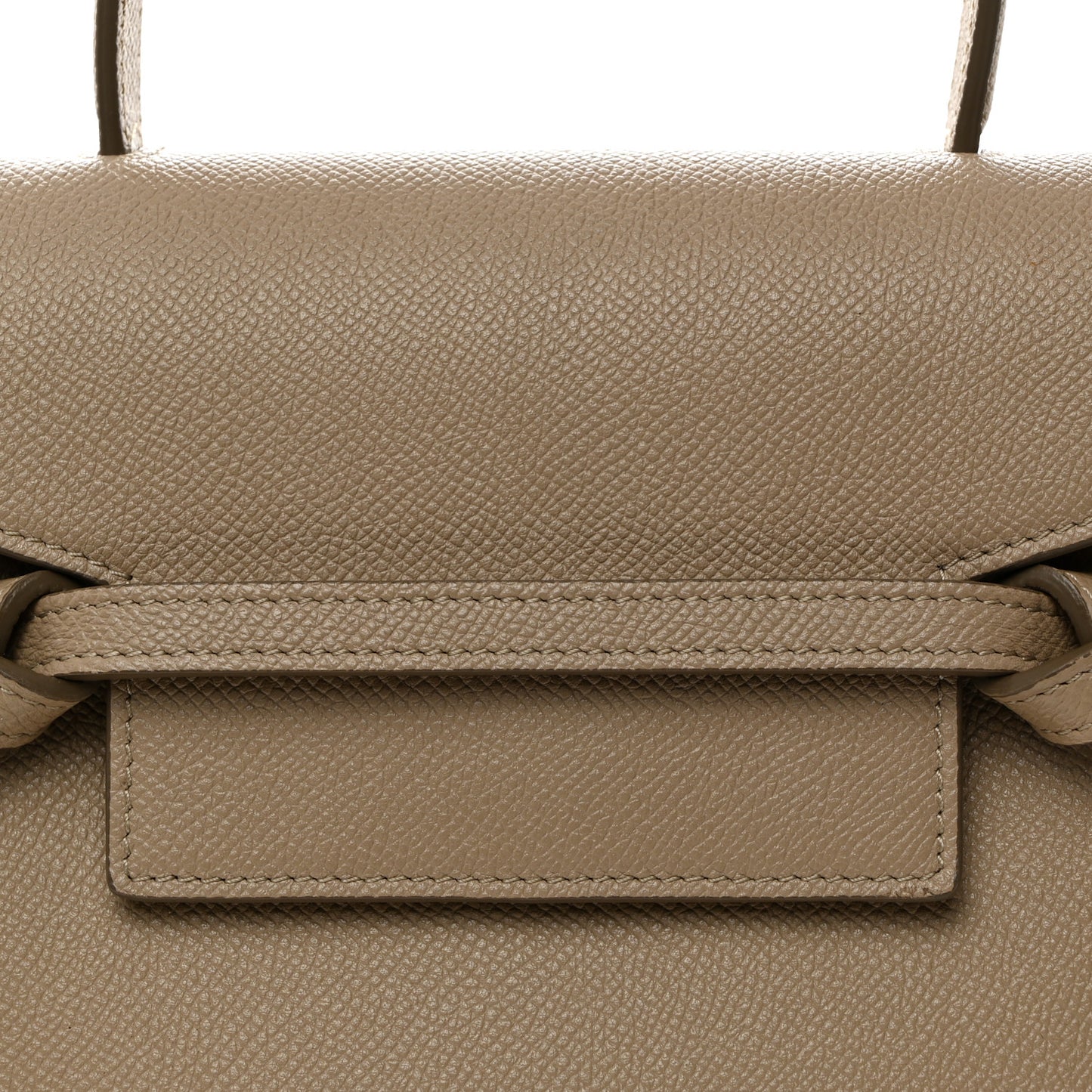 Grained Calfskin Nano Belt Bag Light Taupe