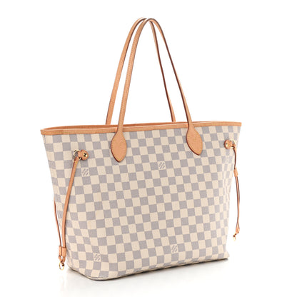 Louis Vuitton Damier Azur Neo Neverfull MM Rose Ballerine 4 of 12