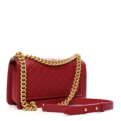 Chanel Calfskin Quilted Medium Boy Flap Pink 3 of 10