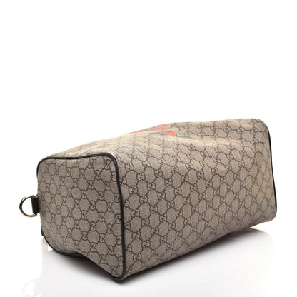 Gucci GG Plus Monogram Tattoo Heart Medium Joy Boston Dark Brown 4 of 15