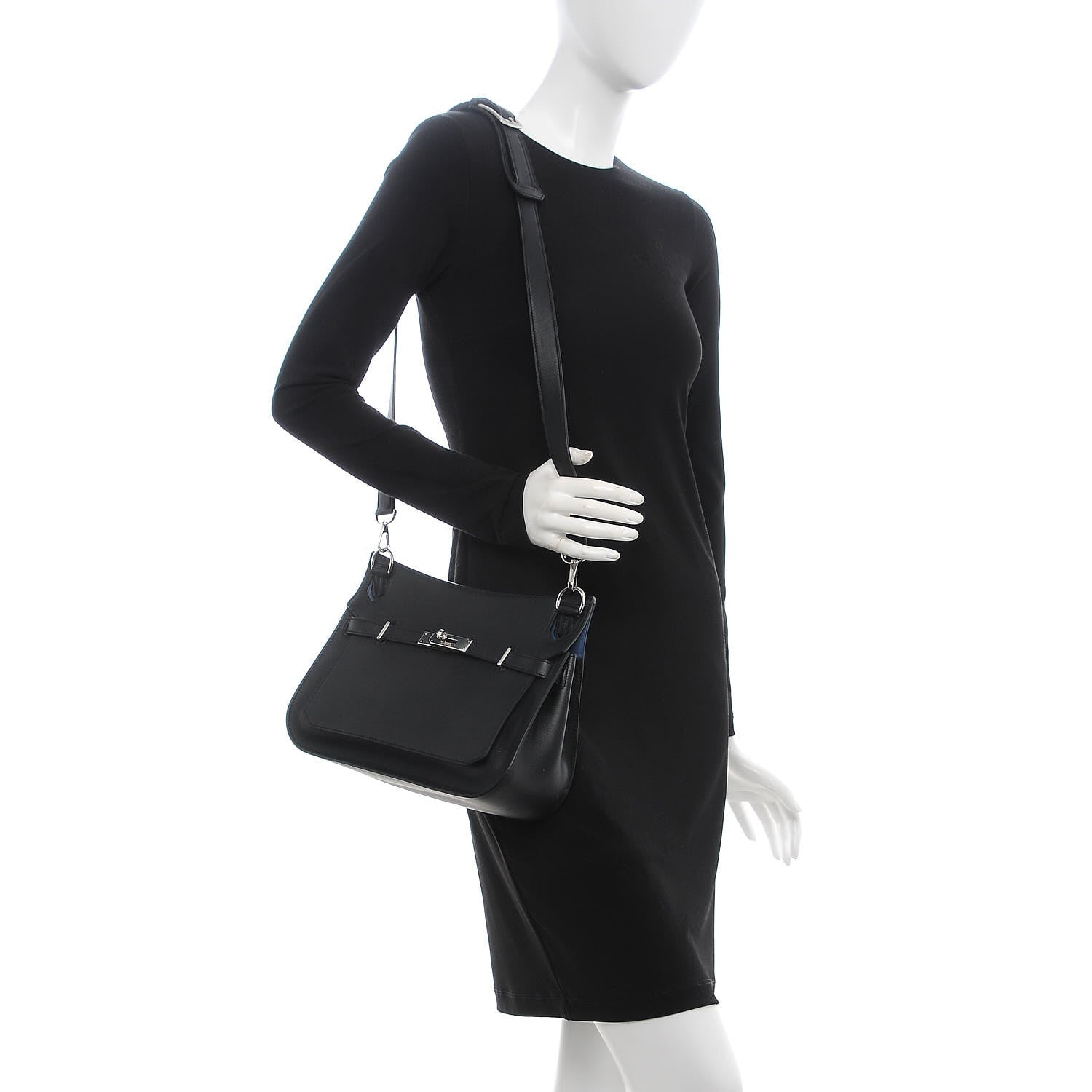 Hermes Swift Jypsiere 28 Black Bleu Agate 2 of 7