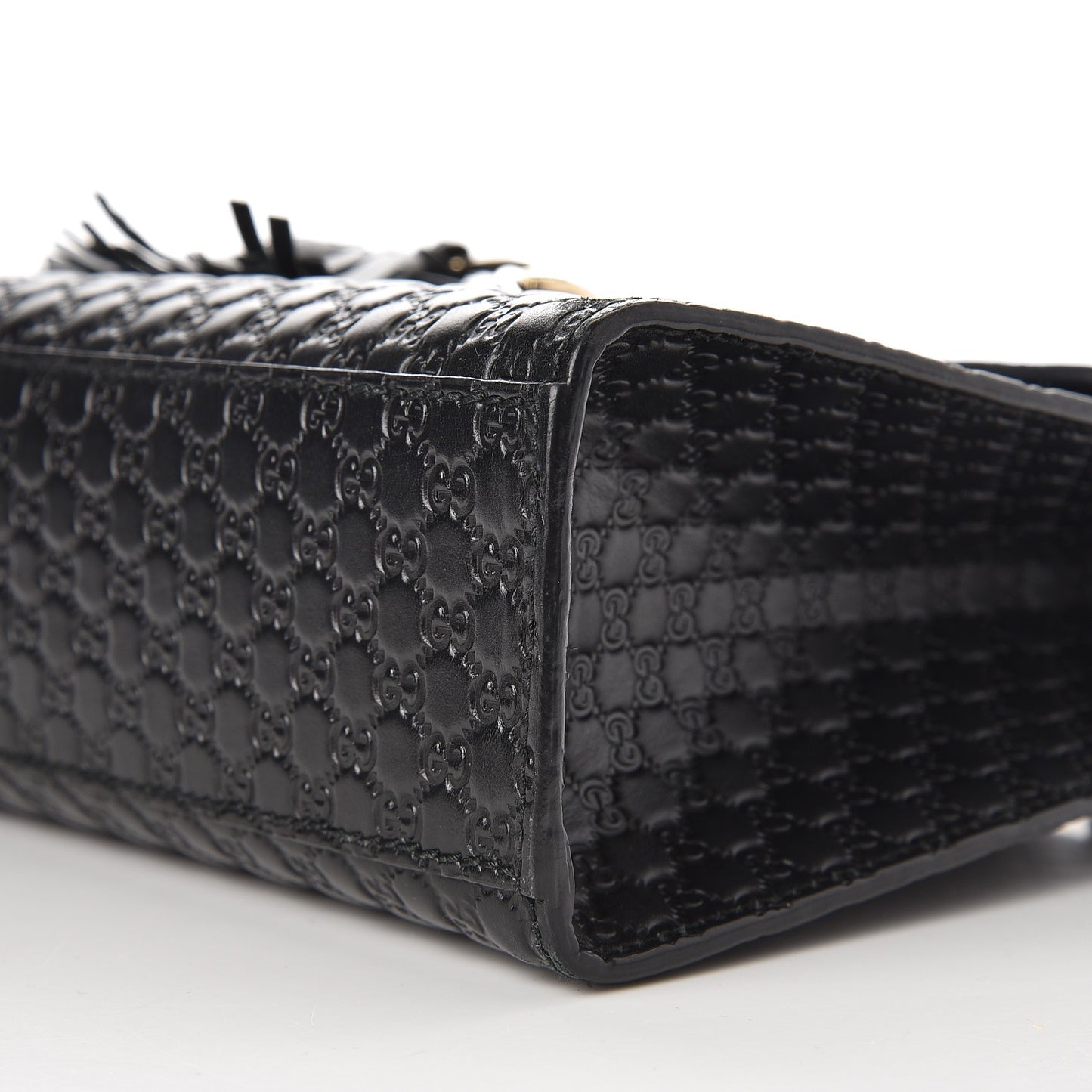 Microguccissima Medium Emily Chain Shoulder Bag Black