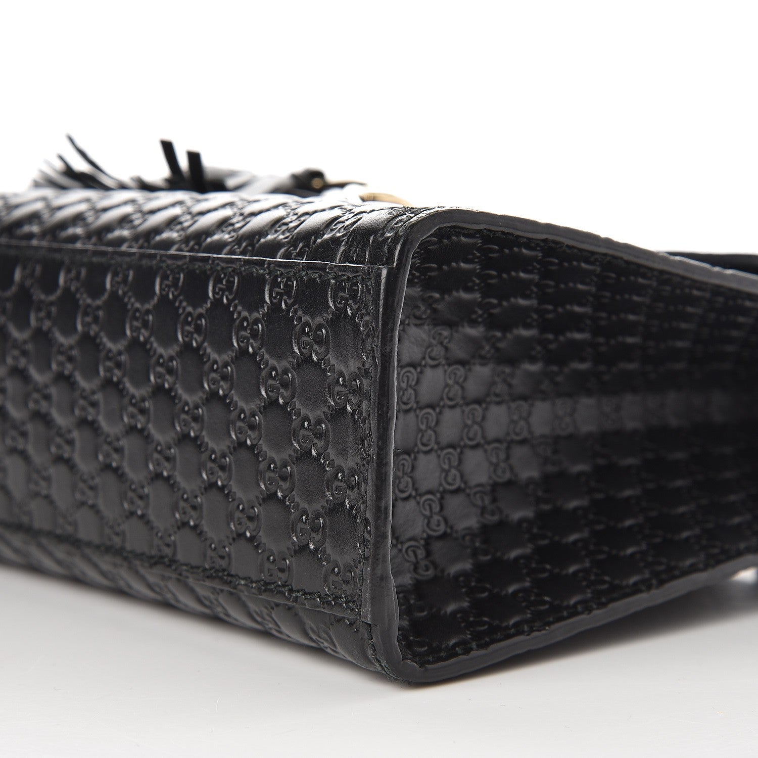 Gucci Microguccissima Medium Emily Chain Shoulder Bag Black 9 of 9