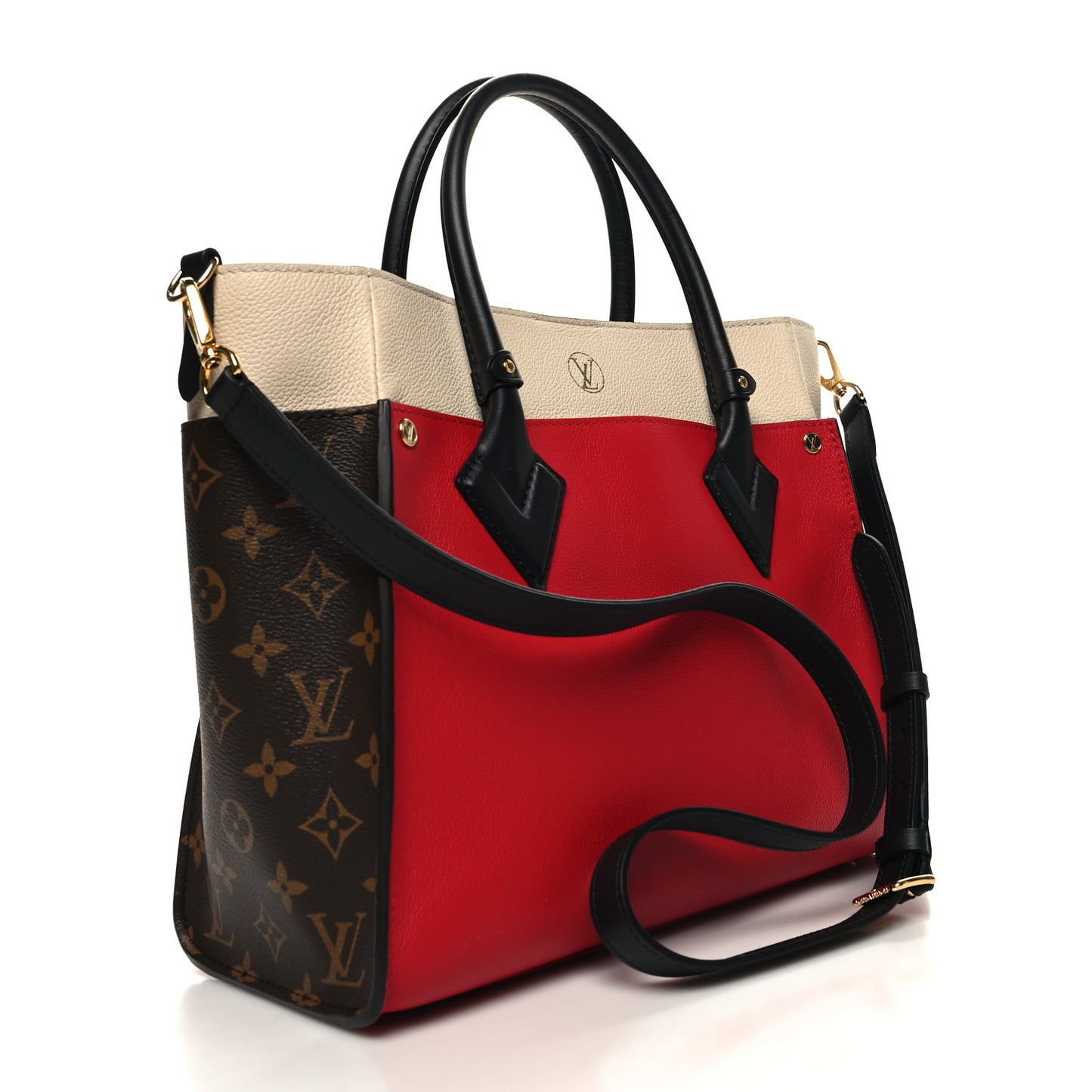 Calfskin Monogram On My Side Pirate Red