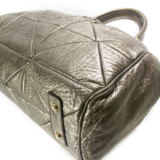 Metallic Patchwork Stam Bronze