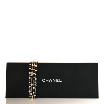 Chanel Pearl CC Long Necklace Gold 5 of 5