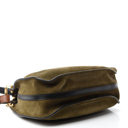 Chloe Calfskin Suede Small Hayley Hobo Eucalyptus 4 of 10