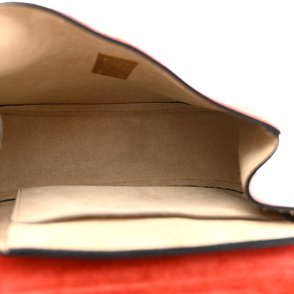 Chloe Suede Smooth Calfskin Drew Shoulder Bag Poppy 5 of 13