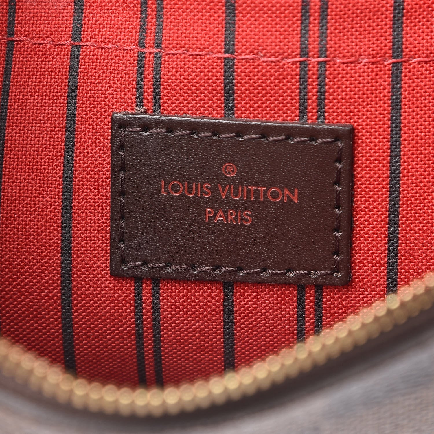 Louis Vuitton Damier Ebene Neverfull MM GM Pochette 6 of 10