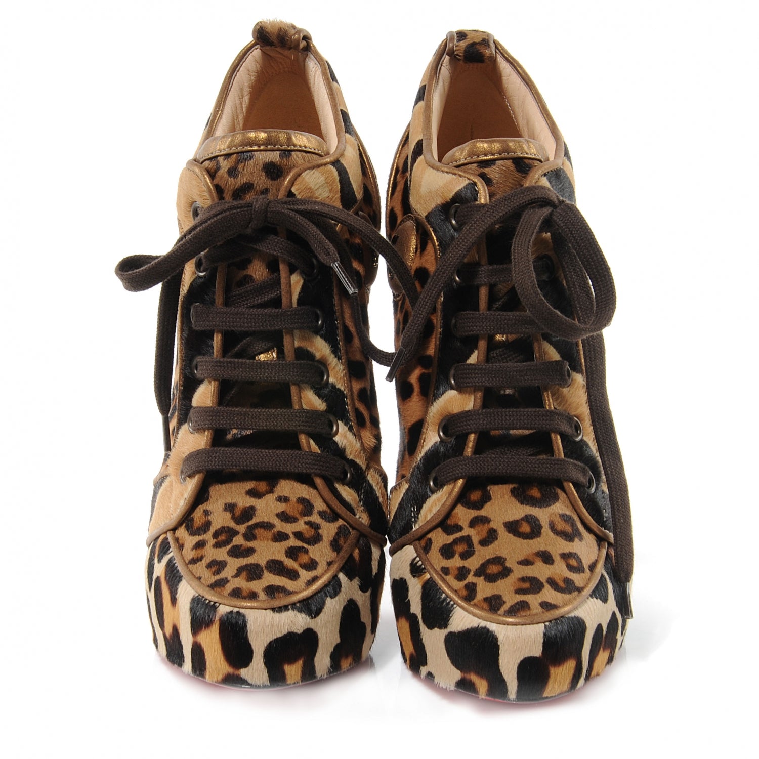 Christian Louboutin Pony Hair Leopard Venus Orlato 140 Booties 41 2 of 6