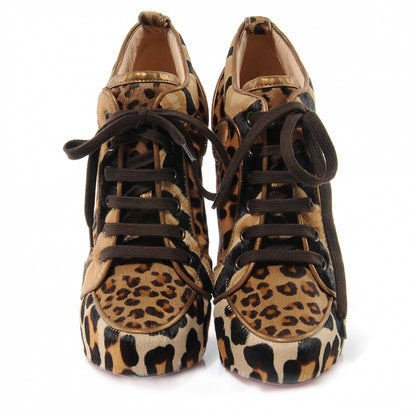Christian Louboutin Pony Hair Leopard Venus Orlato 140 Booties 41 2 of 6