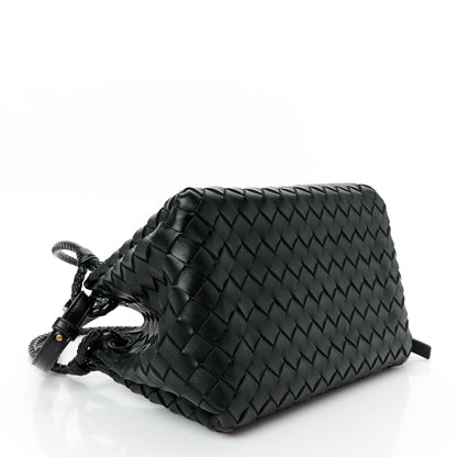 Bottega Veneta Nappa Intrecciato Small Parachute Shoulder Bag Black 4 of 9