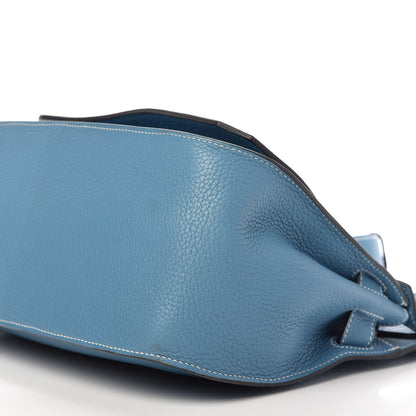 Hermes Taurillon Clemence Jypsiere 31 Blue Jean 7 of 9