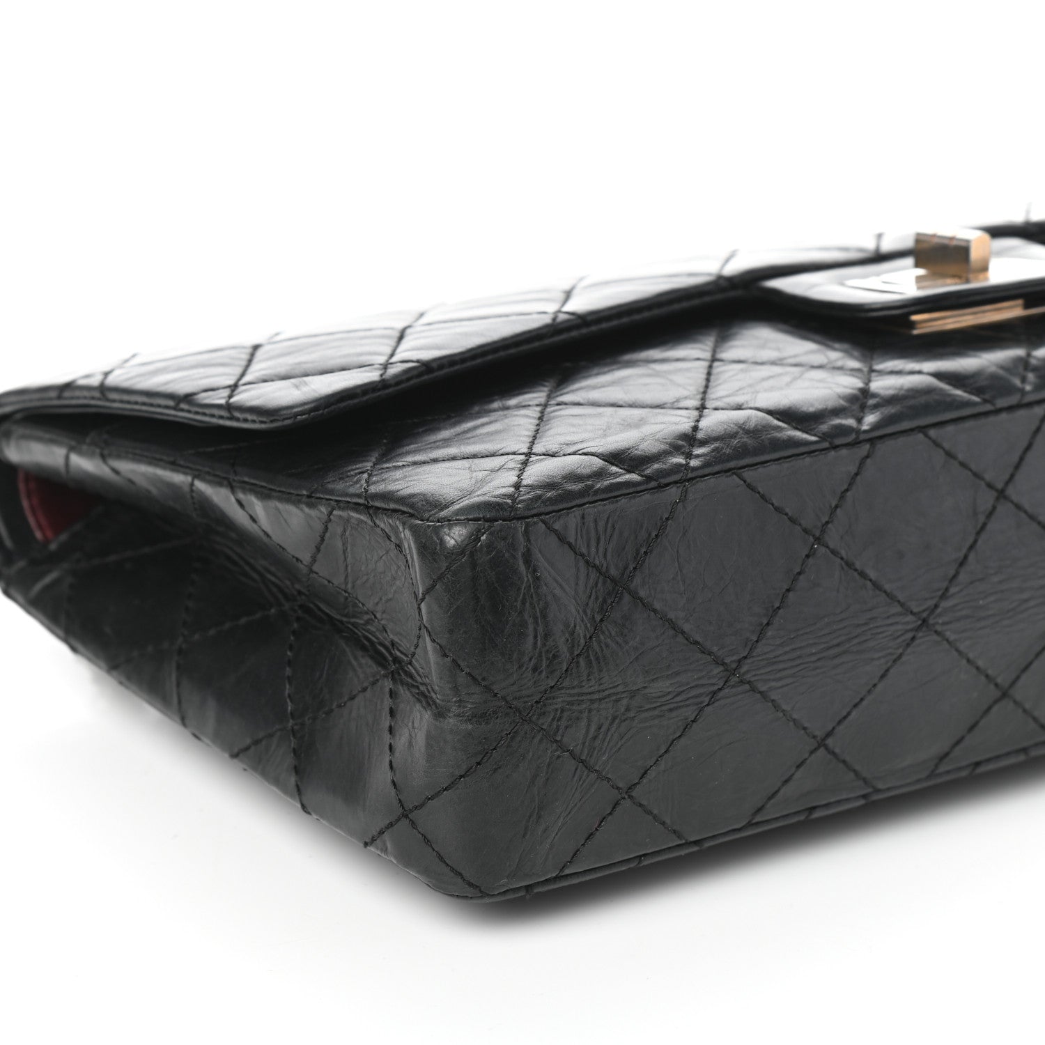Chanel Aged Calfskin Quilted 50th Anniversary 2.55 Reissue 227 Flap Black 5 of 10