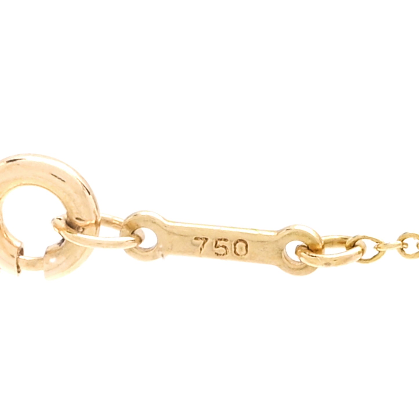 18K Yellow Gold Diamond .75ctw 5 Station Diamonds by the Yard Necklace