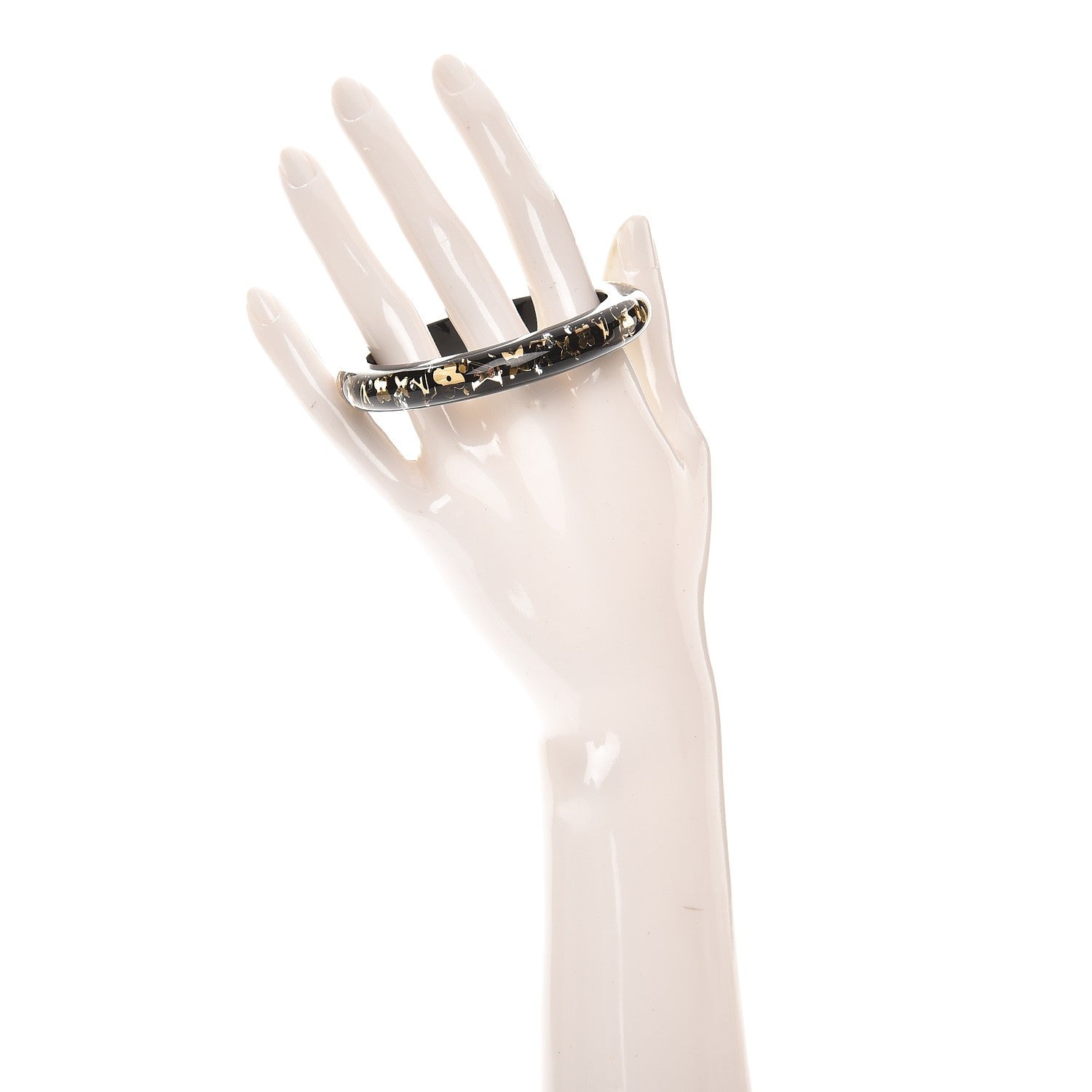 Louis Vuitton Resin Swarovski Medium Inclusion Bracelet PM Black 2 of 2
