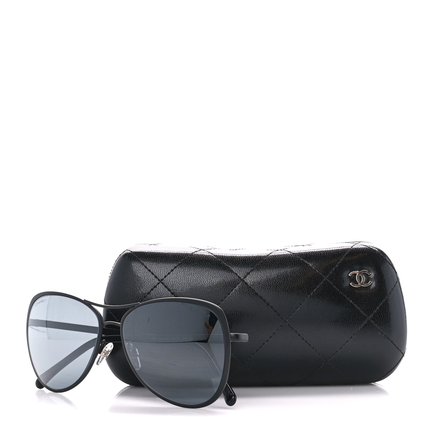 Chanel Pilot Summer Aviator Sunglasses 4223 Black 8 of 8