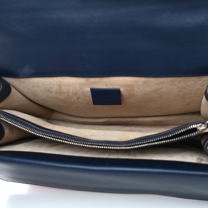 Gucci Calfskin Panther Embroidered Medium Dionysus Shoulder Bag White Blue Hibiscus Red 7 of 10