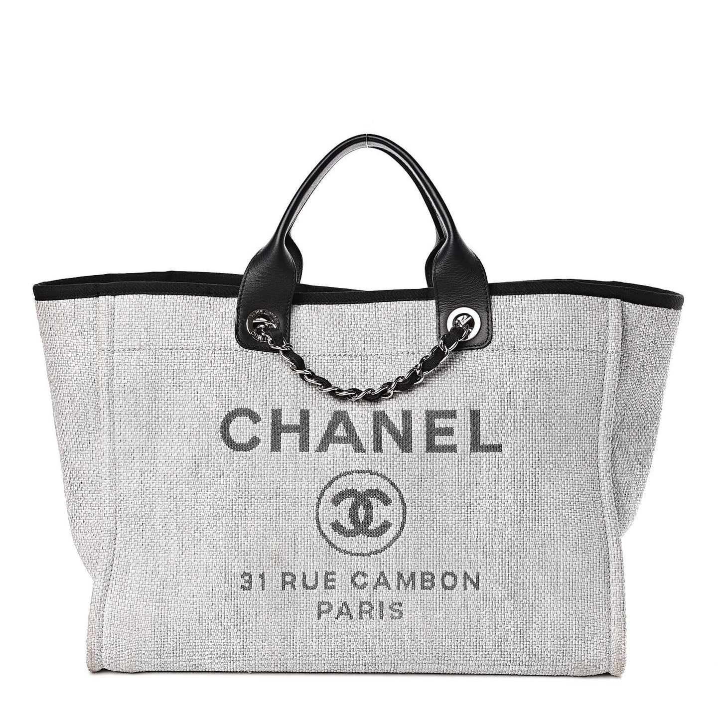 Canvas Deauville Large Tote Grey