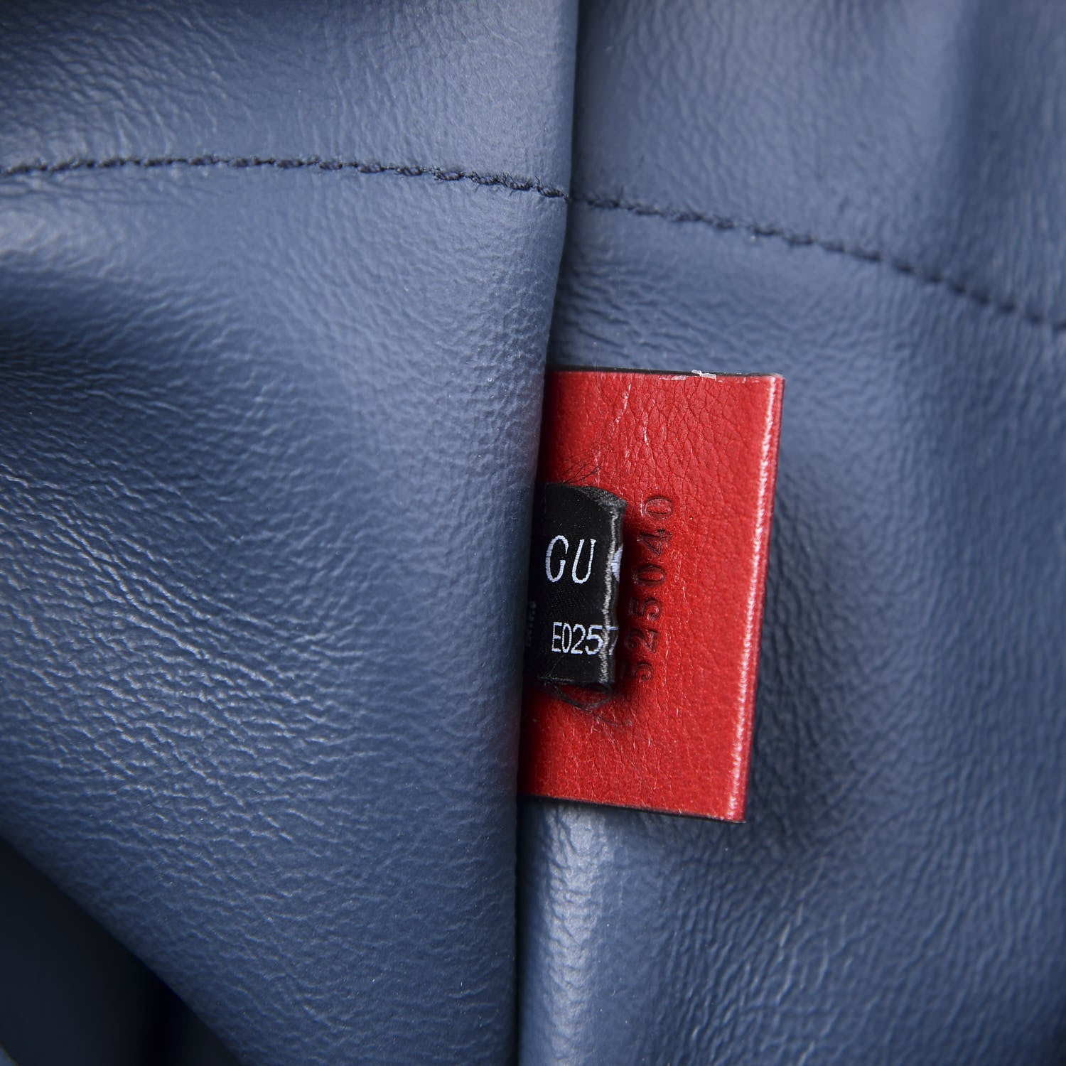 Gucci Suede Calfskin Maxi Rajah Chain Tote New Blue Romantic Cherry 9 of 13