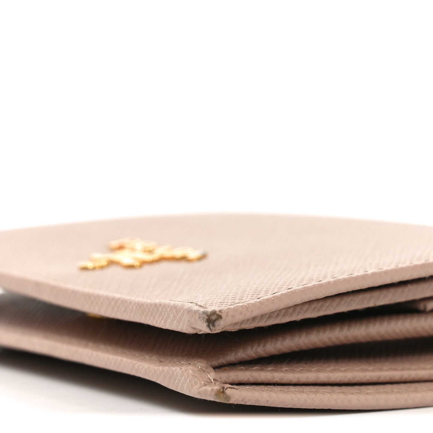 Saffiano Metal Bi-Fold Wallet Cammeo