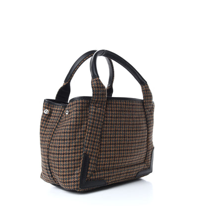 Balenciaga Wool Houndstooth S Navy Cabas 3 of 9